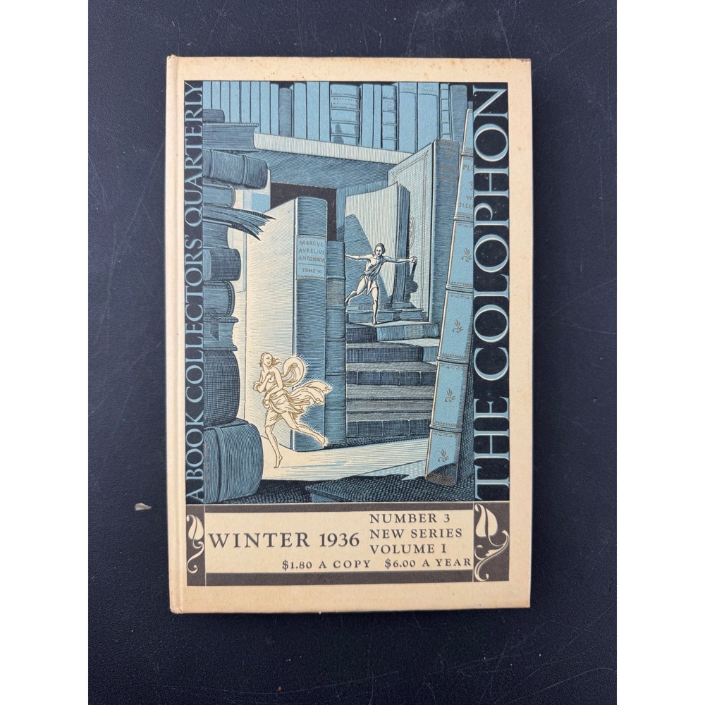 The Colophon A Quarterly For Bookmen‎ Winter 1936 Vol 1 No 3 w/ ephemera
